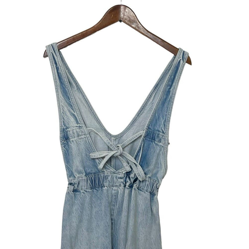 FREE POPLE Denim Blue Women's Jumpsuit - Picture 7 of 12